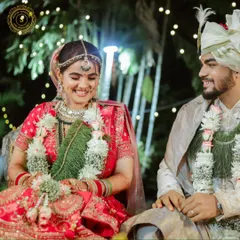 Our client's satisfaction is the reason behind our hard work. Look at the pure joy on this bride's face, wearing one of our rental bridal sets during her wedding ceremony.