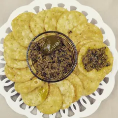 This is the Aam ka Achaar that started it all, a recipe passed down from my mother. Served here with mathri, this Banarasi-style mango pickle is a timeless classic and remains my absolute favourite to make and eat.