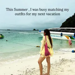 My go-to vacation look. This yellow dress is easy to pack, comfortable to wear, and looks stunning against the backdrop of the sea.