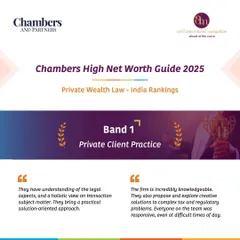 Our Private Client Practice is consistently ranked Band 1 by the Chambers High Net Worth Guide, a testament to our team's expertise. This recognition is based on direct feedback from clients who trust us with their most complex cross-border tax and trust planning needs.