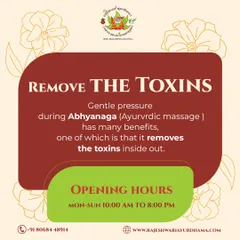 The gentle, rhythmic pressure during an Abhyanga (Ayurvedic massage) does more than just relax you. It is a therapeutic process that helps dislodge and remove toxins from deep within the body's tissues.