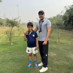 Another shot with my student, showcasing the result of his hard work in our athletics program.