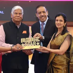 Receiving the MSME Star Award on stage. A moment of immense pride and gratitude that I will cherish forever.