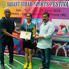 Congratulations to our Girls U-15 winner, Loree Sawant, for her dominant performance at the Vasant Vihar Sports Festival.