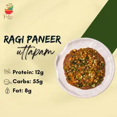 My Ragi Paneer Uttapam is a great way to kickstart your day. It's loaded with the goodness of ragi, paneer, and vegetables, providing 12g of protein to fuel you all day long.