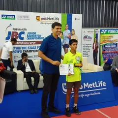 Celebrating the success of our student Peeyush Tripathy, who reached the U13 Semi Finals in the PNB MetLife JBC Juniors Championship just six months into his training with us.