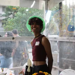 A candid shot of me at one of my market stalls. I've had amazing experiences selling my crochet and art in different cities. These pop-ups are where I get to share my journey and meet so many lovely people.