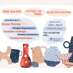 Announcing our weekend classes where you can learn pottery from start to finish and take your beautiful creations home.