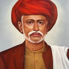 This is the oil portrait of Krantisurya Mahatma Jyotiba Phule that was permanently installed in the Mantralay, Mumbai. It was an immense honor to have my art recognized by the state.