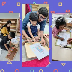 Parents and children work side-by-side, coloring and creating during our puppet-making workshop. These collaborative events are a wonderful way to bond and make creative memories together.