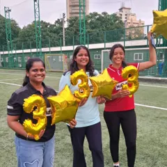 Our coaches celebrating the achievement of our 3-Star AIFF Academy Accreditation, a milestone that places us among the top 23 clubs in India.