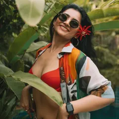 A joyful, sun-soaked portrait from an impromptu shoot in Goa. This captures a natural, tropical vibe and showcases my travel-inspired style.