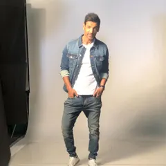 A classic and cool look I styled for John Abraham. The simple combination of a white t-shirt and a well-fitted denim jacket is timeless and showcases how I create effortless style for celebrity shoots.