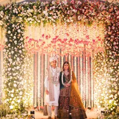 This is how you turn a plan B into the main event. For this monsoon wedding, we built a clear-top tent with a stunning floral mandap, ensuring the ceremony was magical, rain or shine.