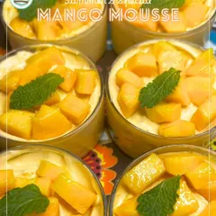 Summer just got sweeter with our special Mango Mousse. This dessert is light, creamy, and bursting with the tropical goodness of fresh, ripe mangoes.