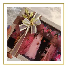 A birthday gift that is beautiful inside and out. This hamper for a mother-in-law includes a personalized photo frame, custom wallet, and an embroidered towel.
