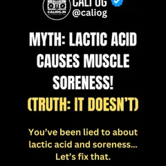 Myth: Lactic acid causes muscle soreness. Truth: It doesn't. You've been lied to, so let's fix that and understand what's really happening in your body.
