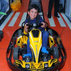 Ready, set, go! Our kid-friendly go-kart track is one of our most popular attractions. We provide safe and exciting electric karts so your little racers can experience the thrill of the track with their friends.