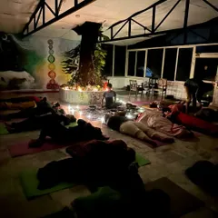 A beautiful candle-lit sound healing session during our retreat. The combination of sacred sound, gentle light, and a powerful location creates a truly transformative experience.