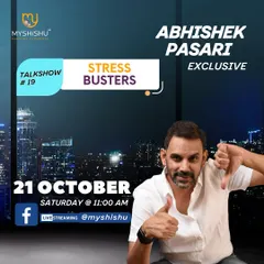 This is a promotional graphic for my "Stress Busters" talkshow on Facebook Live. In these sessions, I share practical strategies for achieving a balanced life, open to everyone from students to working professionals and parents.