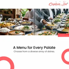 My drop-off service offers a menu for every palate. This image collage shows the diverse array of dishes you can choose from, ensuring there's something for everyone at your family gathering or business lunch.