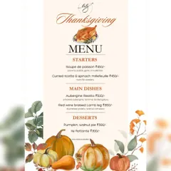 Gobble gobble! My Thanksgiving menu is filled with love and warmth, featuring starters like Soupe de Poisson and main courses like Red Wine Braised Lamb Leg, plus a classic Pumpkin Walnut Pie for dessert.