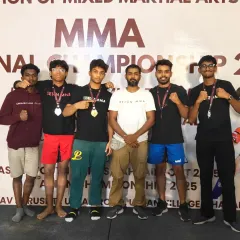 The team after a successful campaign at the FMMAI National MMA Championship. We brought home a haul of gold, silver, and bronze medals, showcasing the depth of talent at our academy.