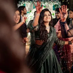 The bride letting loose on the dance floor with her friends. These candid shots are full of life and capture the pure joy of celebrating with your loved ones.