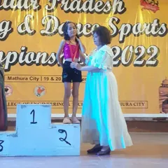 A proud moment seeing my student Ipsha on the winner's podium receiving her silver medal. Her hard work and dedication really paid off.