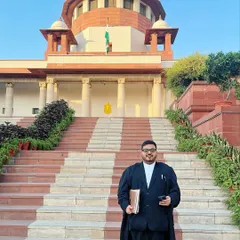 On the steps of the Supreme Court. My motto is simple but powerful: Zid zaroori hai jeetne ke liye. Stubbornness is necessary for victory.