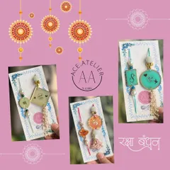 This collection features my Rakhi and Lumba sets, some of which can be personalized with initials for an extra special touch.