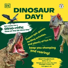 Get ready for epic adventures with our themed event days. We hosted a roaring good time at our DK Dino Day, packed with thrilling games, puzzles, and activities for every young paleontologist.