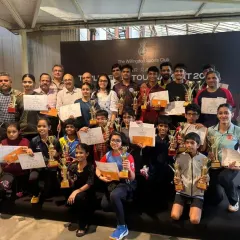 A fantastic group photo of all our winners from the 4-Star District Ranking Tournament at Willingdon Sports Club. We dominated across almost every category.