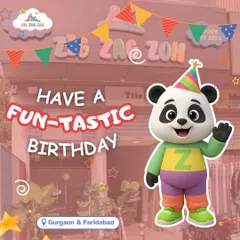 Our friendly panda mascot, Zoh, is here to wish you a fun-tastic birthday! Mascot visits add an extra layer of excitement and make for great photos.