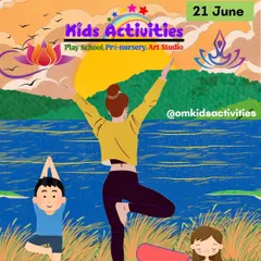 This image was created to wish everyone a Happy International Yoga Day. Yoga is a fantastic tool for physical and mental wellness, teaching children discipline and providing a healthy outlet for them to express themselves.