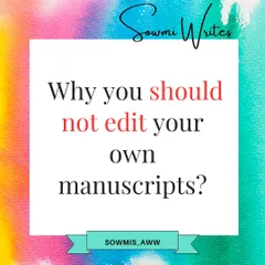 Here are five reasons why you shouldn't edit your own manuscript. It's nearly impossible to be objective with your own work, and a professional editor can provide a fresh perspective, save you time, and give your paper the credibility it needs to be taken seriously by publishers.