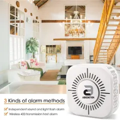 Our security solutions extend beyond your front door. We install wireless, battery-operated smart smoke sensors that provide independent sound and light flash alarms while also sending instant notifications to your phone, ensuring your home is protected from fire hazards.