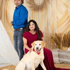 Another adorable shot featuring a family's beloved pet. We welcome fur babies to our studio to be part of this special milestone.