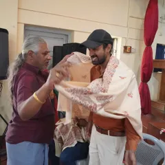 Honoring our teachers during the Guruvandana ceremony. This tradition is our way of expressing gratitude and respect for their guidance.
