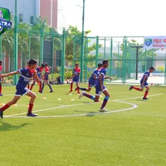 Your only limit is you. Our players pushing themselves during agility and speed drills, a fundamental part of our training regimen.