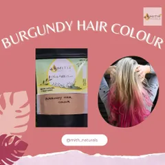 For those who love a hint of colour, I offer this beautiful Burgundy Hair Colour. It's a completely natural and safe way to add a trendy tint to your hair without causing damage.