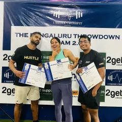 Celebrating a second-place finish at the Bengaluru Throwdown competition. We are incredibly proud of our athletes for their passion and hard work.