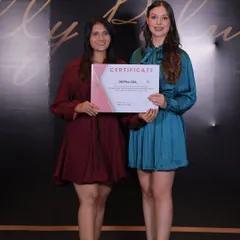 Always learning from the best. Here I am receiving a certificate from the amazing Brazilian international artist, Michelly Palma. This helps me stay updated on global makeup trends.