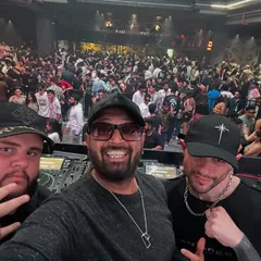 An incredible moment sharing the decks with the legends from Mathame. Taking a selfie with a packed club behind us is what the hustle is all about. It's an honor to play alongside artists who inspire me.