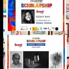 I was so happy and grateful to be awarded a scholarship from Kalaarambh, selected from over 3,000 entries.