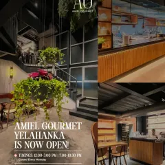Fine food, soulful dining, and warm vibes. My Yelahanka location is now open, and I've created a space that is both modern and inviting, with an open kitchen and beautiful hanging plants.