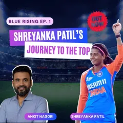 WPL winner and Indian cricketer Shreyanka Patil on the first episode of our 'Blue Rising' vodcast. She talks about her journey to the top, handling success and failure, and her love for the game.