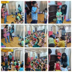 This collage captures moments from our social etiquette sessions. We cover everything from greeting elders respectfully to classroom manners, because I believe good manners are a reflection of inner confidence and respect.