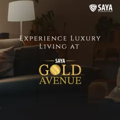 Experience luxury living at Saya Gold Avenue. This image showcases the comfortable and elegant interior of one of our residences, a perfect setting for a relaxed and premium lifestyle in Indirapuram, Ghaziabad.