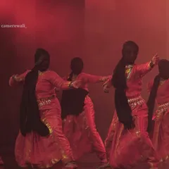 A powerful group formation from the 'Shakti' production. The dramatic lighting and synchronized poses highlight the storytelling and emotional depth of my choreographed stage shows.